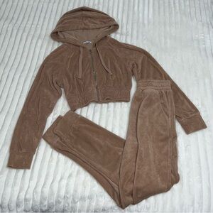 Nude Zip up & Jogger Set